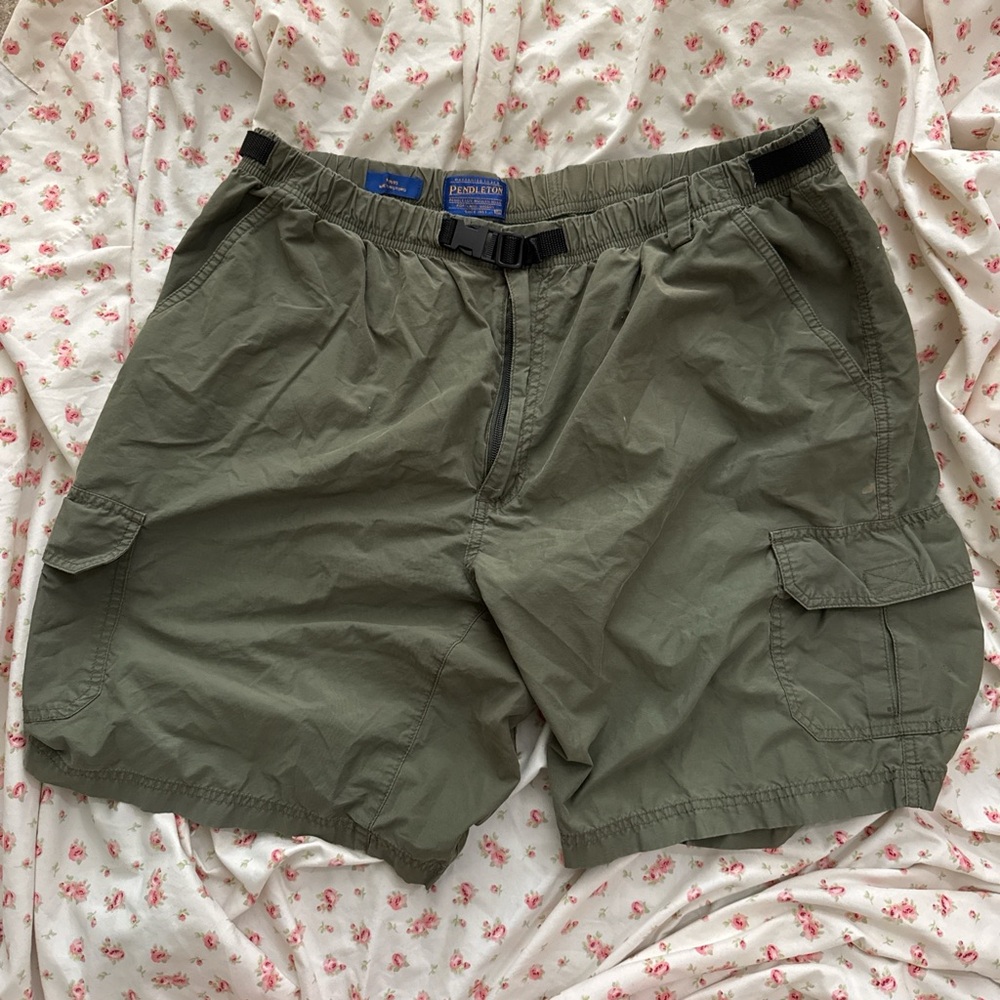 Men's Pendleton Olive Cargo Shorts